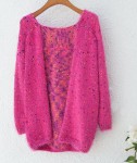 свитер темно розовый